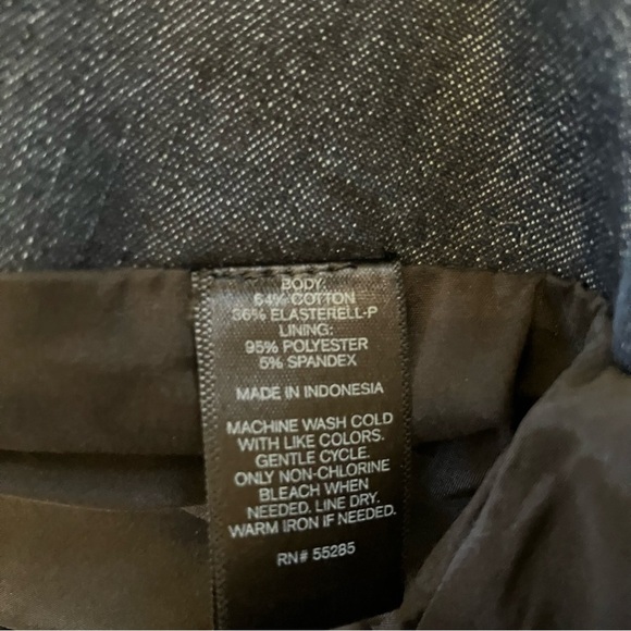 EUC Express Women's Sailor Gold Button dark Blue Jean Skirt Denim Size 10 - Picture 5 of 5